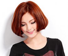 短发中分梨花头图片 打造瓜子脸变身萌女