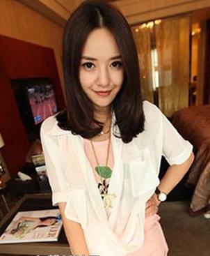 2014日系中长发烫发图片 轻松打造出完美鹅蛋脸