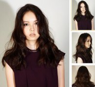  中长发烫发发型图片2014 改变发型就能走 
