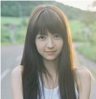 圆脸直发发型分享 清新邻家女孩做起来